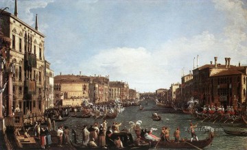 Canaletto Painting - Regata en el Gran Canal Canaletto